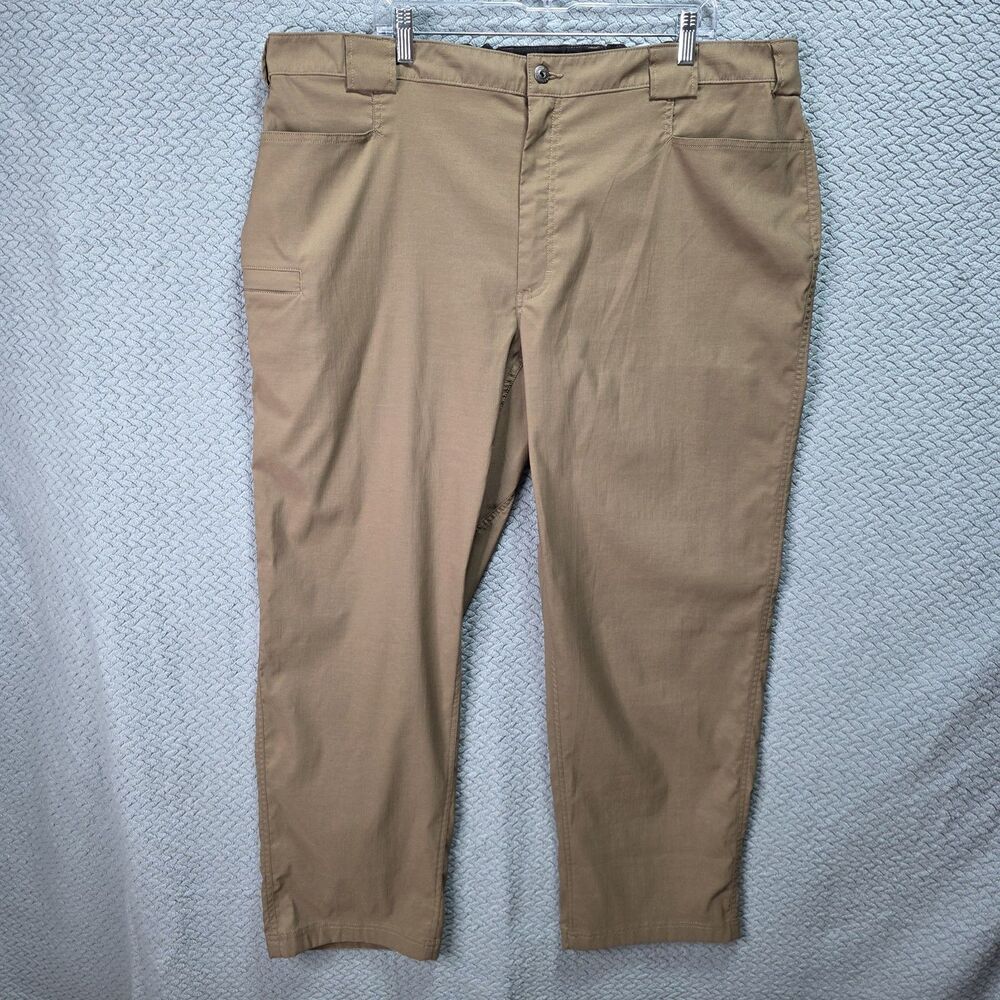 Duluth Flex Dry on the Fly Pants Mens 2XL x 32 Khaki Outdoor Tactical Workwear